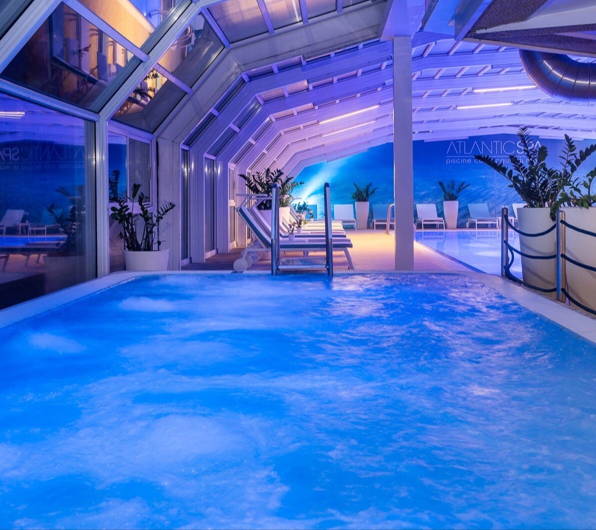 Atlantjde è l'area wellness con autentica acqua marina a 30°